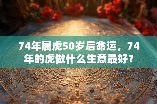 74年属虎50岁后命运，74年的虎做什么生意最好？