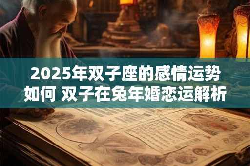 2025年双子座的感情运势如何 双子在兔年婚恋运解析