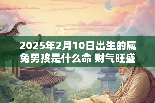 2025年2月10日出生的属兔男孩是什么命 财气旺盛天资聪慧