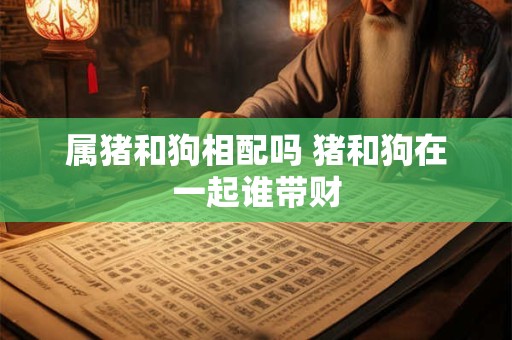 属猪和狗相配吗 猪和狗在一起谁带财