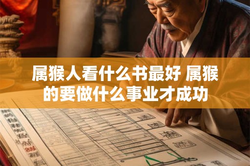 属猴人看什么书最好 属猴的要做什么事业才成功