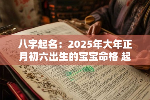 八字起名：2025年大年正月初六出生的宝宝命格 起什么名字好