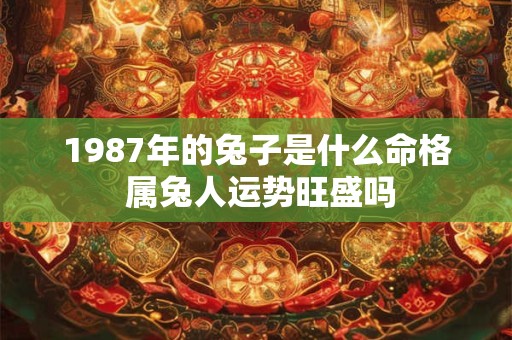 1987年的兔子是什么命格 属兔人运势旺盛吗