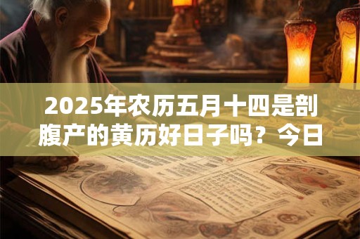 2025年农历五月十四是剖腹产的黄历好日子吗？今日吉凶查询