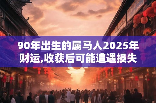 90年出生的属马人2025年财运,收获后可能遭遇损失