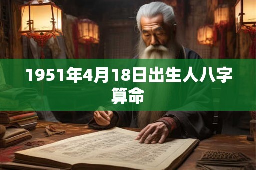 1951年4月18日出生人八字算命 1951年4月18日出生人八字算命
