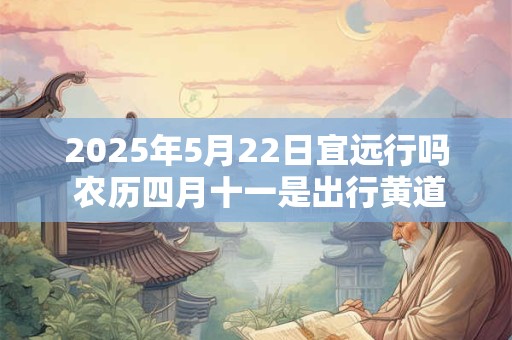 2025年5月22日宜远行吗 农历四月十一是出行黄道吉日吗