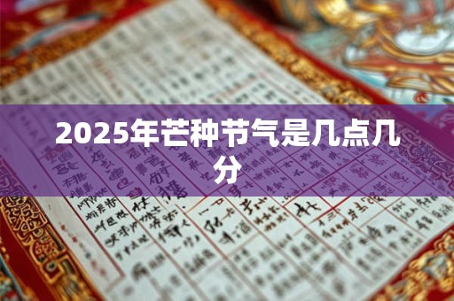2026年芒种节气是几点几分