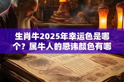 生肖牛2025年幸运色是哪个?属牛人的忌讳颜色有哪些 生肖牛2025年幸运色是哪个?属牛人的忌讳颜色有哪些