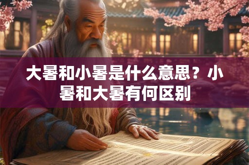 大暑和小暑是什么意思？小暑和大暑有何区别