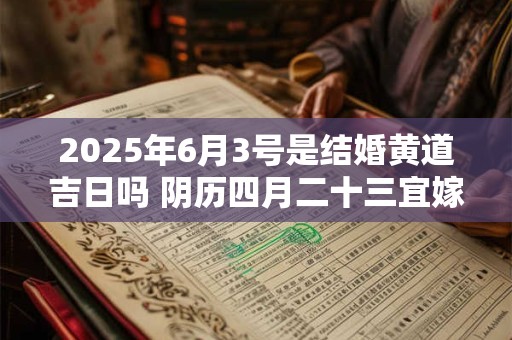 2025年6月3号是结婚黄道吉日吗 阴历四月二十三宜嫁娶吗