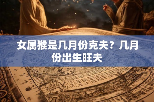 女属猴是几月份克夫？几月份出生旺夫