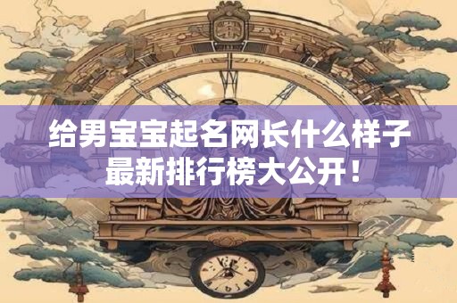 给男宝宝起名网长什么样子 最新排行榜大公开！