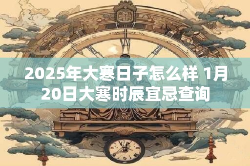 2025年大寒日子怎么样 1月20日大寒时辰宜忌查询
