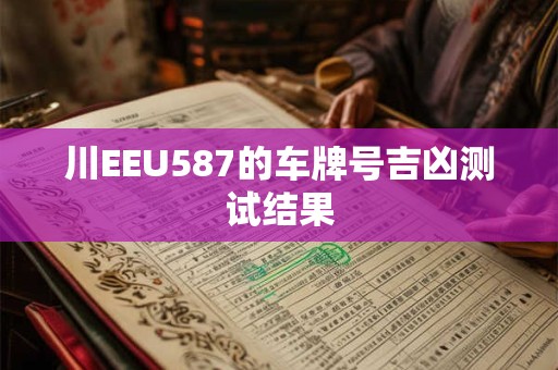 川EEU587的车牌号吉凶测试结果