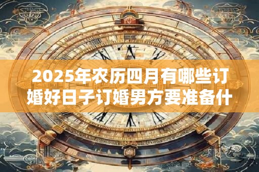 2025年农历四月有哪些订婚好日子订婚男方要准备什么？