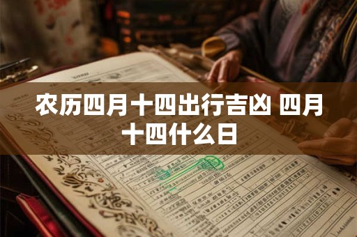 农历四月十四出行吉凶 四月十四什么日