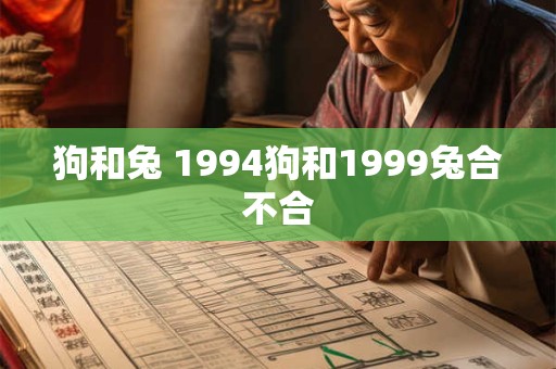狗和兔 1994狗和1999兔合不合