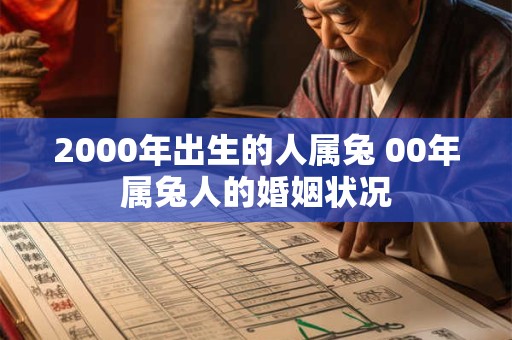 2000年出生的人属兔 00年属兔人的婚姻状况