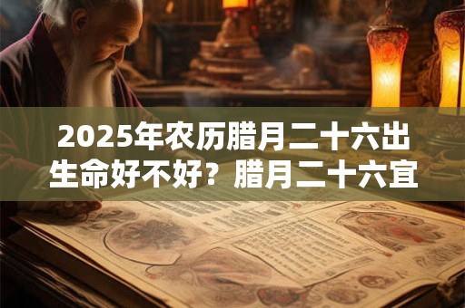 2026年农历腊月二十六出生命好不好?腊月二十六宜忌 2026年农历腊月二十六出生命好不好?腊月二十六宜忌
