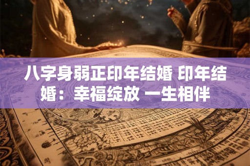 八字身弱正印年结婚 印年结婚：幸福绽放 一生相伴
