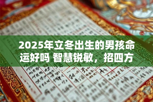 2025年立冬出生的男孩命运好吗 智慧锐敏，招四方之财