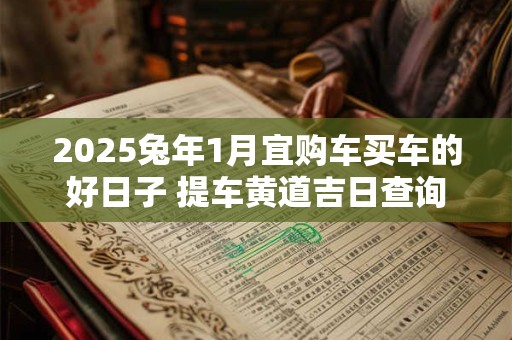 2025兔年1月宜购车买车的好日子 提车黄道吉日查询