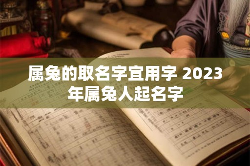 属兔的取名字宜用字 2023年属兔人起名字