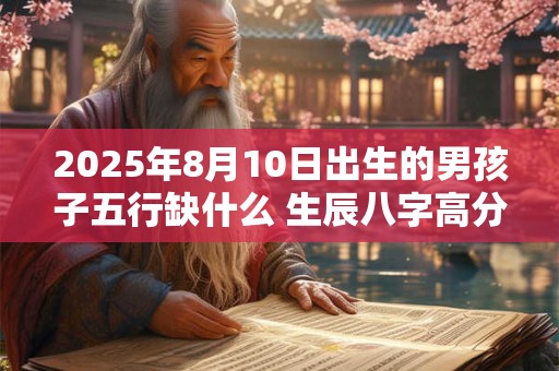 2025年8月10日出生的男孩子五行缺什么 生辰八字高分取名