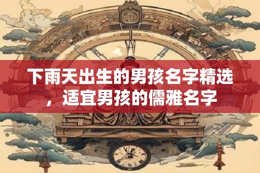 下雨天出生的男孩名字精选，适宜男孩的儒雅名字