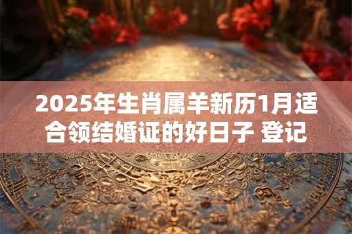 2025年生肖属羊新历1月适合领结婚证的好日子 登记结婚吉日