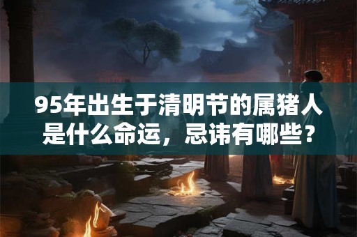 95年出生于清明节的属猪人是什么命运，忌讳有哪些？
