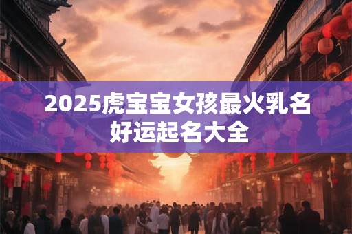 2025虎宝宝女孩最火乳名 好运起名大全