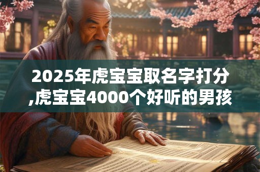 2025年虎宝宝取名字打分,虎宝宝4000个好听的男孩名字