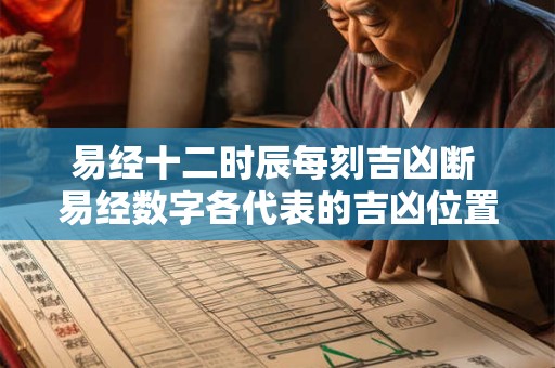 易经十二时辰每刻吉凶断 易经数字各代表的吉凶位置