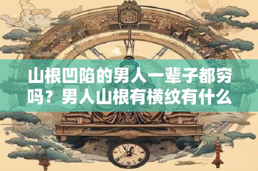 山根凹陷的男人一辈子都穷吗？男人山根有横纹有什么影响？