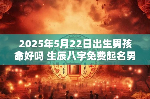 2025年5月22日出生男孩命好吗 生辰八字免费起名男孩