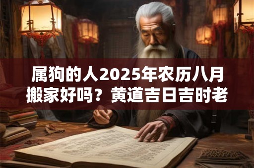 属狗的人2025年农历八月搬家好吗？黄道吉日吉时老黄历查询