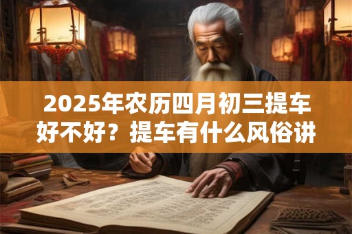2025年农历四月初三提车好不好？提车有什么风俗讲究吗？