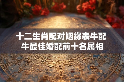 十二生肖配对姻缘表牛配 牛最佳婚配前十名属相