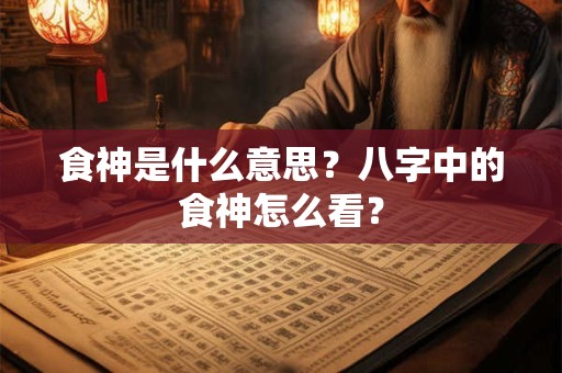 食神是什么意思？八字中的食神怎么看？