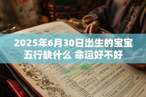 2025年6月30日出生的宝宝五行缺什么 命运好不好