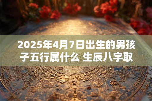 2025年4月7日出生的男孩子五行属什么 生辰八字取名