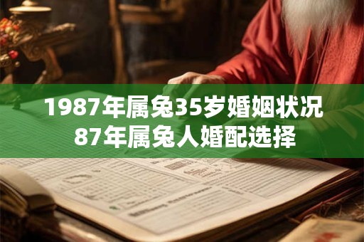 1987年属兔35岁婚姻状况 87年属兔人婚配选择