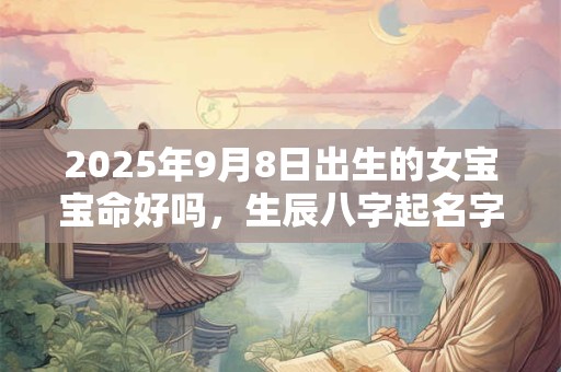 2025年9月8日出生的女宝宝命好吗，生辰八字起名字