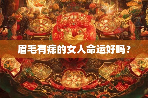 眉毛有痣的女人命运好吗？