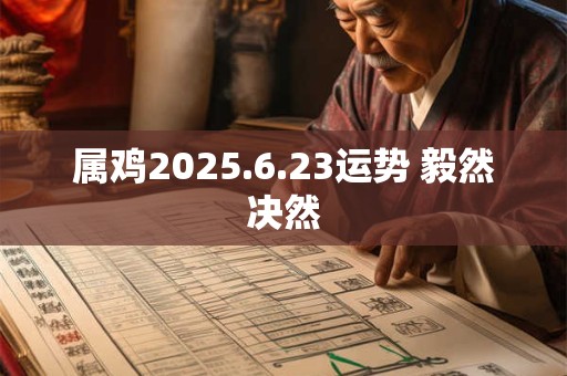 属鸡2025.6.23运势 毅然决然