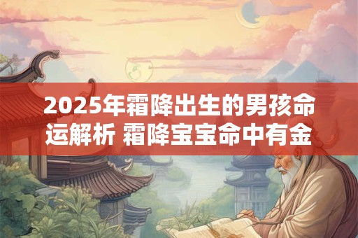 2025年霜降出生的男孩命运解析 霜降宝宝命中有金吗
