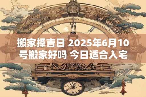 搬家择吉日 2025年6月10号搬家好吗 今日适合入宅吗