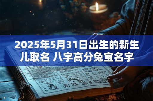 2025年5月31日出生的新生儿取名 八字高分兔宝名字